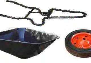 Wheelbarrow Concrete 0.6Mm Unassembled (Min Pack 5)