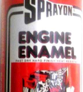 SPRAYON PAINT ENGINE ENAMEL APP/WHITE
