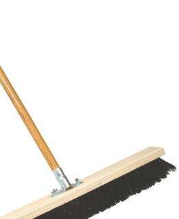 BROOM MTS PLATFORM HARD BROWN 450MM PVC