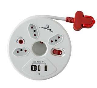 SMARTSOCKET HUB USB SURGE ROUND
