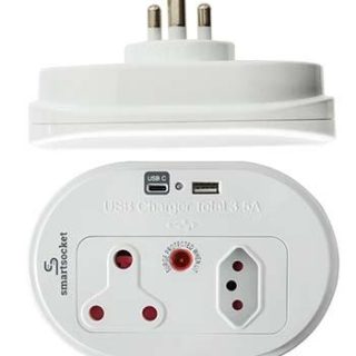SMARTSOCKET ADAPTOR SURGE 1X16A 1X5A+USB