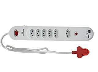 SMARTSOCKET MULTIPLUG 6WAY 3.5A USBSURGE