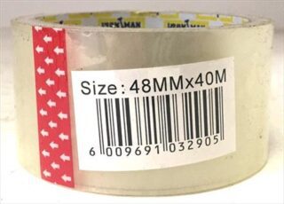 TAPE PACKAGING CLEAR 48MMX40MT