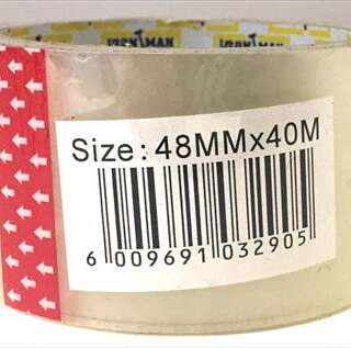 TAPE PACKAGING CLEAR 48MMX40MT