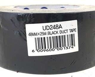 TAPE DUCT BLACK 48MMX25MTR