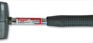 HAMMER MALLET RUBBER STEEL SHAFT 450GR BLACK RIGGER