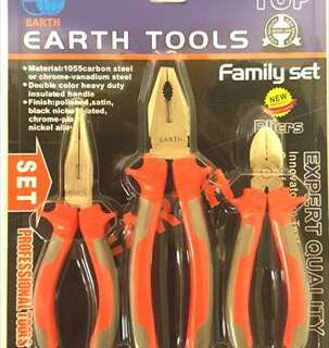 Plier Set 3Pce /Pl D/Forge 160/180/160 Diy