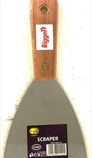 SCRAPER PAINT  100MM WOOD HNDL RIGGER
