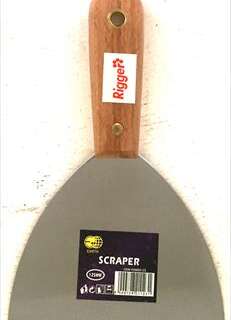 SCRAPER PAINT  125MM WOOD HNDL RIGGER