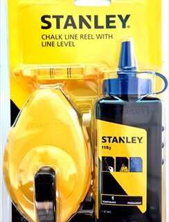 CHALK LINE REEL METAL 30MT STANLEY 0-47-100
