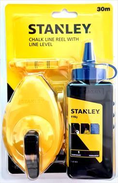 CHALK LINE REEL METAL 30MT STANLEY 0-47-100