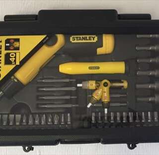 Screwdriver Bit Set 39Pce Ratchet Flex Hndl Stanley 063038