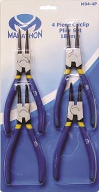 Plier Set Marathom Circlip 180Mm 4Pce M94