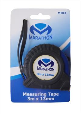 Measuring Tape Marathon Rubberised 3M X 13Mm Mtr