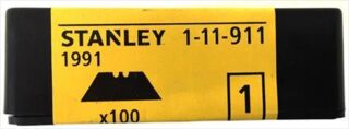 BLADES KNIFE BLADES TRIM STANLEY 100/BOX H/DUTY 1-11-921