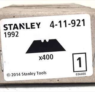 BLADES KNIFE BLADES TRIM STANLEY 400/BOX H/UTY 4-11-921