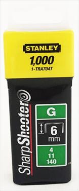 STAPLES STANLEY FOR H/D  6MM 1-TRA704T