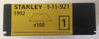 BLADE KNIFE BLADES TRIM STANLEY NORMAL/DUTY 100 S 1-11-911