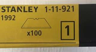 BLADE KNIFE BLADES TRIM STANLEY NORMAL/DUTY 100 S 1-11-911