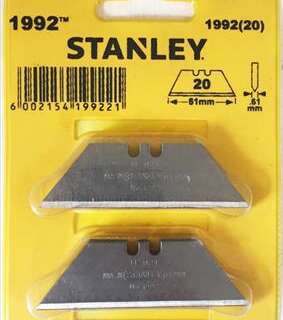 Knife Blades Trim Stanley H/Duty Card 20 1992-20