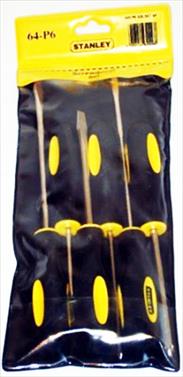 Screwdriver Set Stanley 6Pce Wallet 64-P6