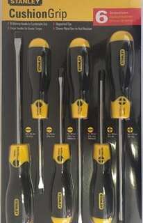 Screwdriver Set Stanley 6Pce Cushion Grip Pro 0-65-242