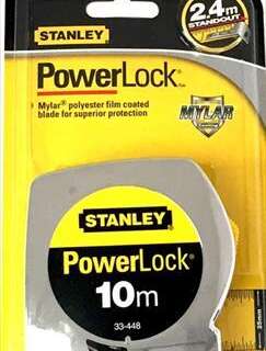 MEASURING TAPE STANLEY POWERLOCK 10MTX25MM 33-448