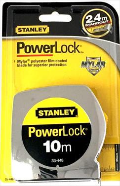 MEASURING TAPE STANLEY POWERLOCK 10MTX25MM 33-448