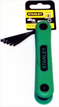 Allen Key Set Torx Folding 8Pce T9-T40 Stanley 4-69-263