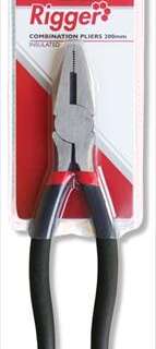PLIER COMBINATION 200MM INSUL/ HNDL DIY RIGGER