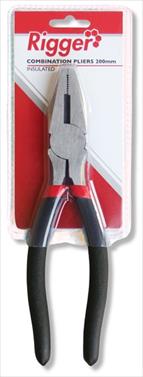 PLIER COMBINATION 200MM INSUL/ HNDL DIY RIGGER