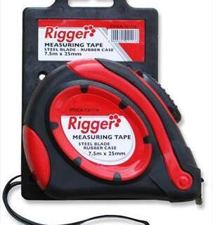 MEASURING TAPE RETRACTABLE 7.5MTX25MM DIY RIGGER