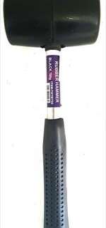 HAMMER MALLET RUBBER STEEL SHAFT 700GR BLACK RIGGER