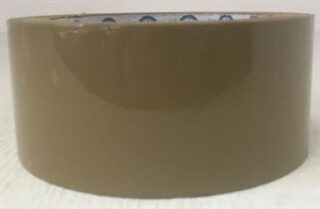 TAPE PACKAGING BUFF 48MMX100MT ROLL