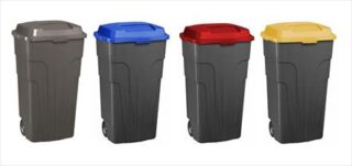 BIN REFUSE BIN ON WHEELS BIG JIM 140LTR BLUE COLLECT ONLY