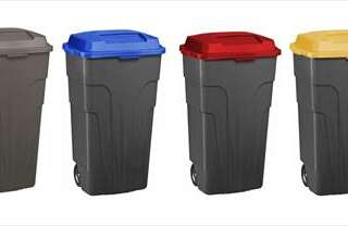 BIN REFUSE BIN ON WHEELS BIG JIM 140LTR BLUE COLLECT ONLY