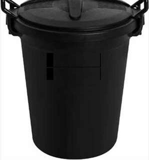 BIN REFUSE BIN BIG JIM 70LTR BLACK COLLECT ONLY