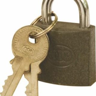PADLOCK TRI IRON BOX 25MM #362