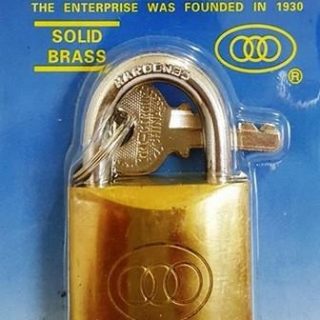 PADLOCK TRI BRASS PP 38MM #264