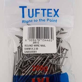 NAIL ROUND WIRE 25MMX1KG CP  TUFTEX