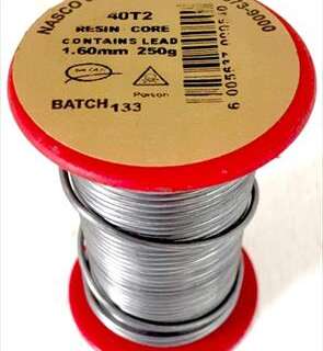 SOLDER RESIN CORE REEL 40T 1.6MM 250G