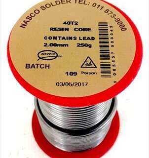 SOLDER RESIN CORE REEL 40T 2.0MM 250G