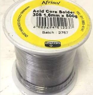 SOLDER ACID CORE REEL 1.6MM 500G