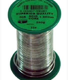 SOLDER ACID CORE REEL 2.5MM 250G