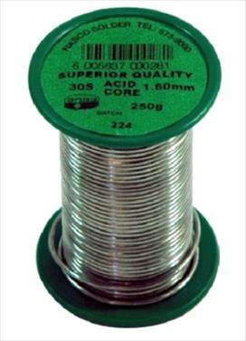 SOLDER ACID CORE REEL 2.5MM 250G