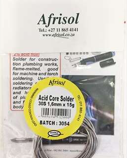 SOLDER ACID CORE CARD 15GR