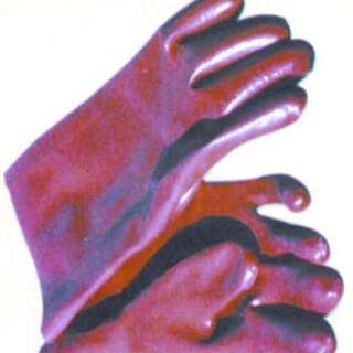 GLOVE MATSAFE RED PVC ELBOW 27MM