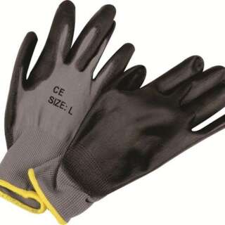 GLOVE MATSAFE NYLON BLACK PU G/P LARGE