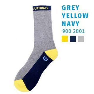 Bata Socks Grey Yellow & Navy (5-9)