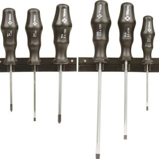 SCREWDRIVER SET WERA GREEN P/6 1734/6